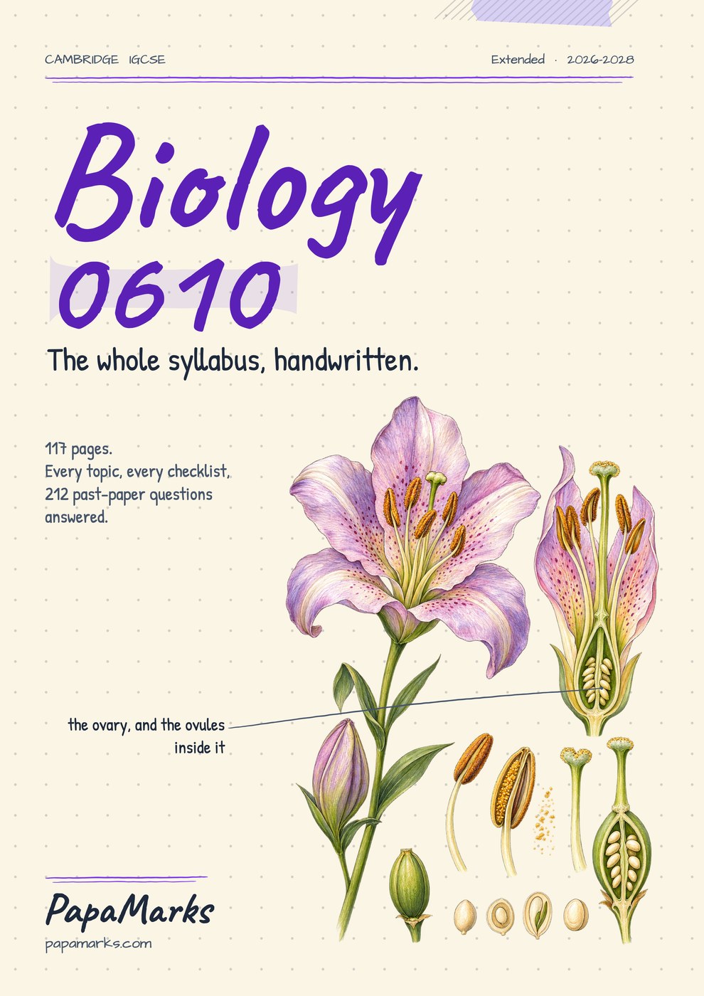 Cover of Biology 0610 Revision Book